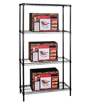 Green Coated Shelving Set 72"L x 24"W x 72"H