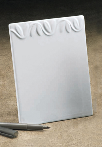 Remarkable Ceramic Menu 6"L x 3W x 8"H