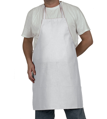 Cotton Bib Apron White