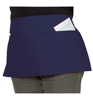 Waist Apron Navy Blue with Pockets