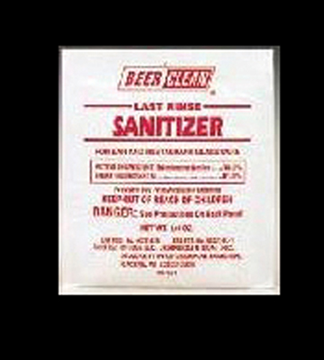 081212 Last Rinse Glass Sanitizer Packets 1/2 Oz.