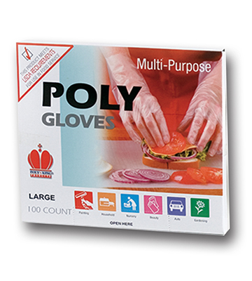 Clear Poly Disposable Gloves