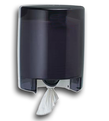 Black Acrylic Center Pull Towel Dispenser