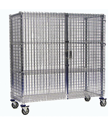 Mobile Security Cart 5 Shelves 60"L x 24"W x 66"H