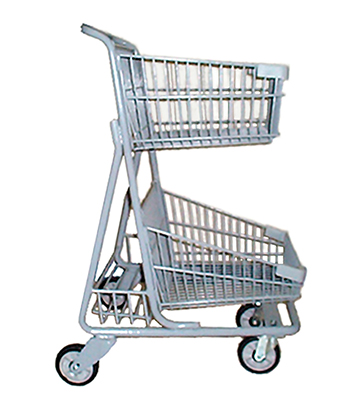 Shopping Cart 27.5"L x 23.625"W x 39.5"H