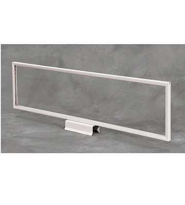 Large White Metal Clamp Sign Frame 22"L x 5.5"H