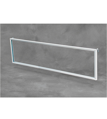 Large White Metal Sign Frame 22"L x 5.5"H