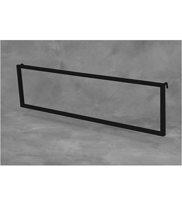 Large Black Metal Sign Frame 22"L x 5.5"H