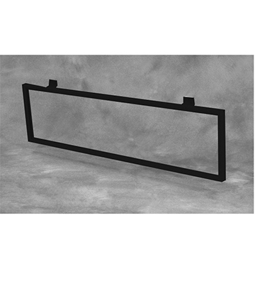 Large Black Metal Sign Frame 22"L x 5.5"H