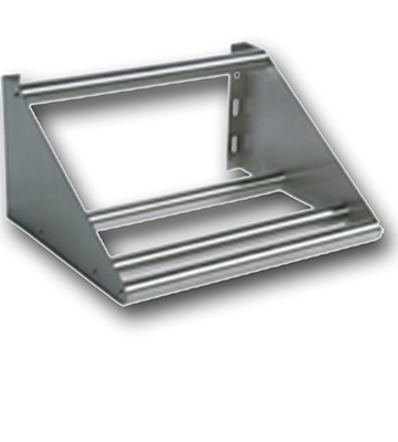 Stainless Steel Tubular Wall Shelf 63"L