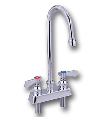 Deck Mount Gooseneck Solid Cast Body Faucet