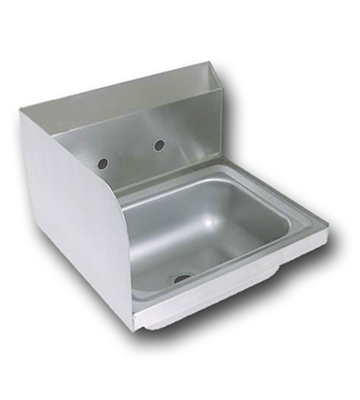 Left Splash Mount Hand Sink 17"L x 15.25"W x 13"H