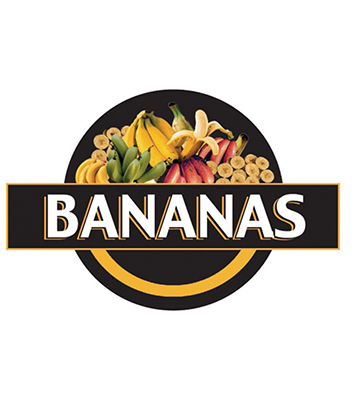 BANANAS  Produce 3-D Photo Street Sign 20"L x 13.5"H