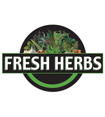 FRESH HERBS Produce 3-D Photo Street Sign 20"L x 13.5"H