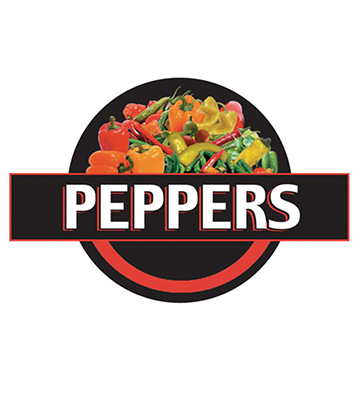 PEPPERS Produce 3-D Photo Street Sign 20"L x 13.5"H
