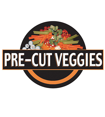 PRE-CUT VEGGIES Produce 3-D Photo Street Sign 20"L x 13.5"H