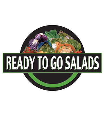 READY TO GO SALADS Produce 3-D Photo Street Sign 20"L x 13.5"