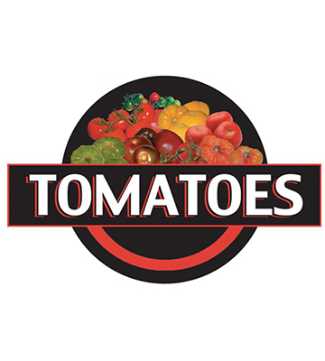 TOMATOES Produce 3-D Photo Street Sign 20"L x 13.5"H