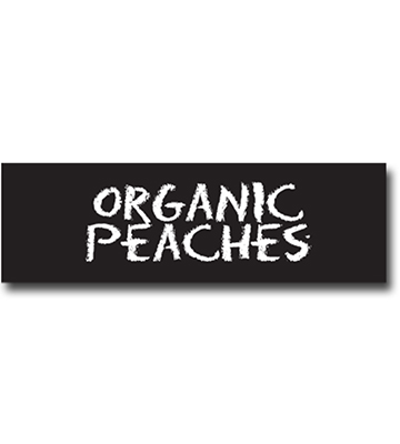 Organic Produce Name Tag Set Chalk Art 4"L x 1.25"H