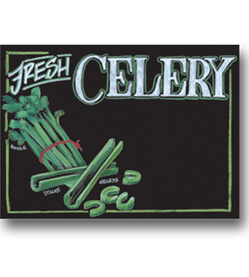 CELERY Produce Blackboard Insert 22"L x 16.375"H