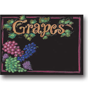 GRAPES Produce Blackboard Insert 22"L x 16.375"H