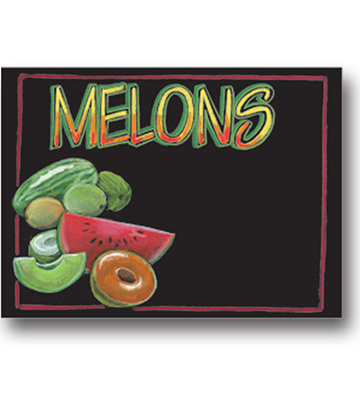 MELONS Produce Blackboard Insert 22"L x 16.375"H