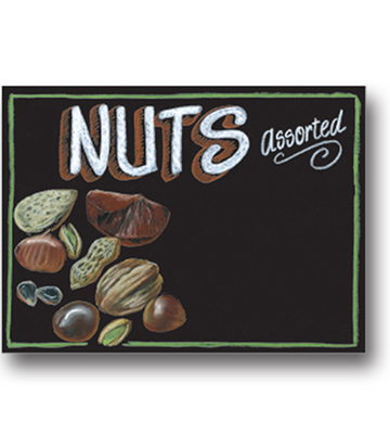 NUTS Produce Blackboard Insert 22"L x 16.375"H