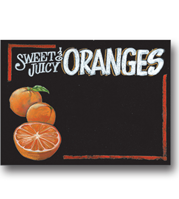 ORANGES Produce Blackboard Insert 22"L x 16.375