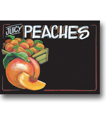 PEACHES Produce Blackboard Insert 22"L x 16.375"H