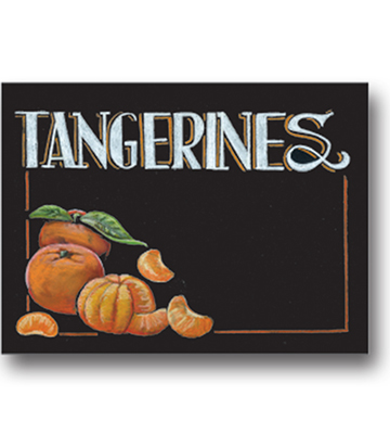 TANGERINES Produce Blackboard Insert 22"L x 16.375"H