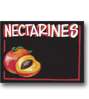 NECTARINES Produce Blackboard Insert 22"L x 16.375"H