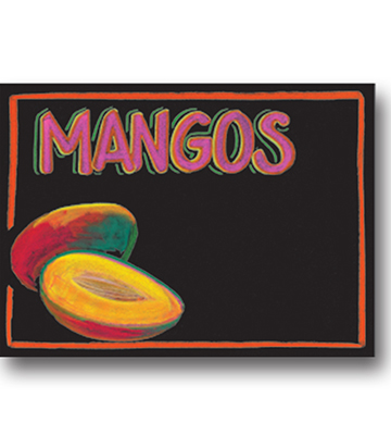 MANGOS Produce Blackboard Insert 22"L x 16.375"H