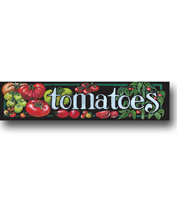 TOMATOES Produce Chalk Art Sign 33"L x 7.75"H