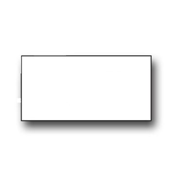 White Blank Tags 1.25"L x 2.625"H