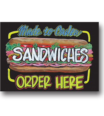 Deli Chalk Art - Made to Order 22"L x 16.375"H