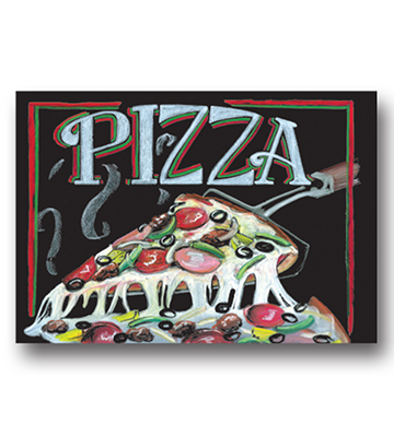 Deli Chalk Art - Pizza 22"L x 16.375"H