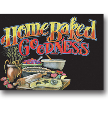 Blackboard Bakery Insert - Home Baked Goodness 22"L x 16.376"H