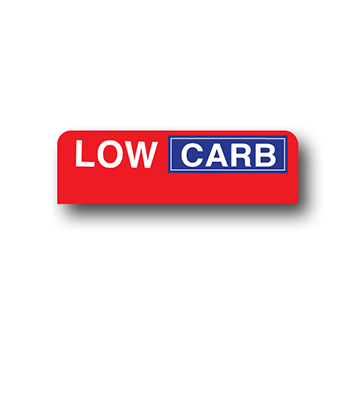 LOW CARB Topper Tag 4.5"L x 1.5"H