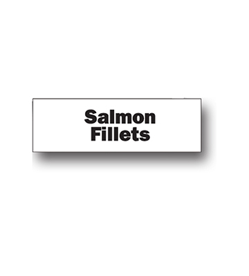 Seafood Name Insert Set 2.75"L x .875"H