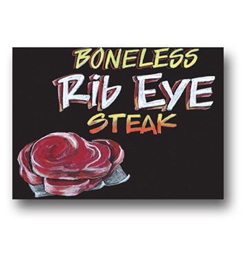 Chalk Art Meat - Boneless Rib Eye 22"L x 16.376"H