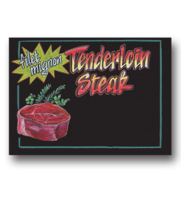 Chalk Art Meat - Filet Mignon 22"L x 16.376"H