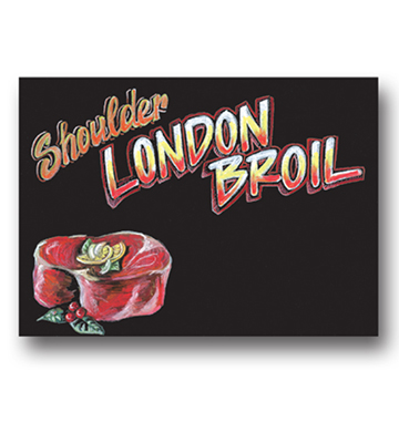 Chalk Art Meat - Shoulder London Broil 22"L x 16.376"H