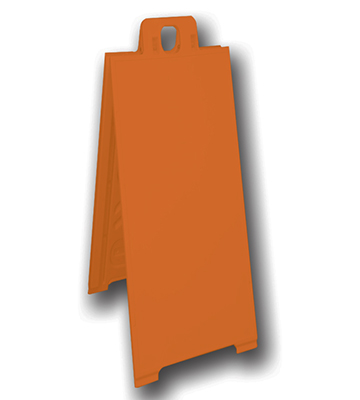 Plastic Narrow Outdoor Orange Sign Stand 14"L x 3"W x 41"H