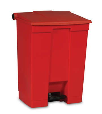 Plastic Step On Trash Containers 19.75"L x 16.13"W x 26.5"H