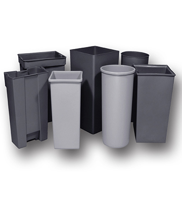 Rectangular Rigid Trash Can Liner 16.5"L x 15.5"W x 30.9"H