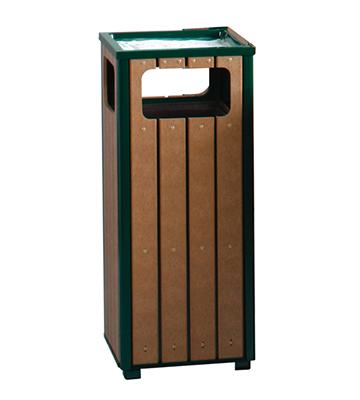 Regent Ash & Trash Receptacle 13.5"Sq x 32"H