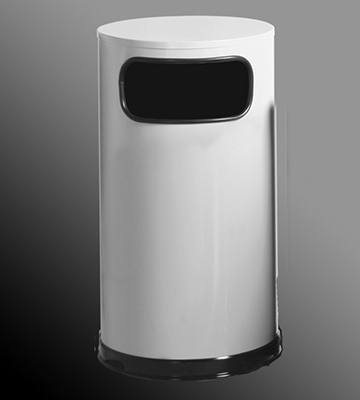 Almond Steel Flat Top Waste Receptacles