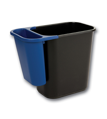 Desk Side Recycling Side Bin 10.6"L x 7.3"W x 11.7"H