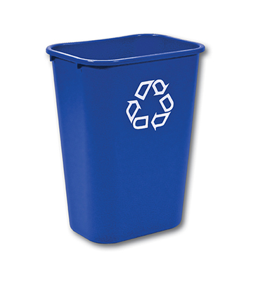 Desk Side Recycling Container 15.25"L x 11"W x 19.9"H