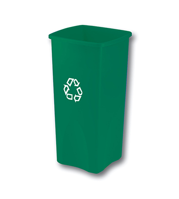 Indoor Station Square Recycling Container 16.5"L x 15.5"W x 30.